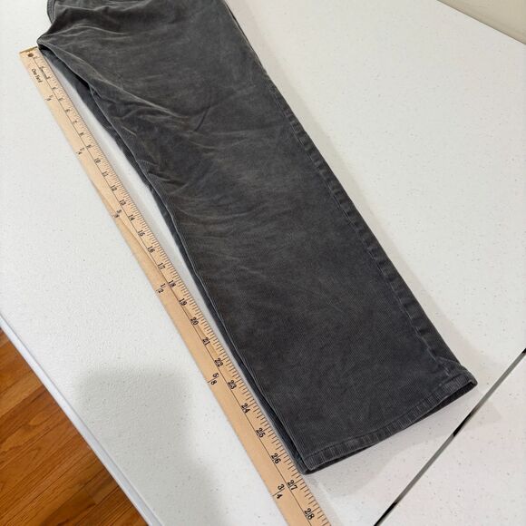 J Crew Vintage Straight Corduroy Pants Women 29 Gray White Bundle Preppy Autumn - Picture 12 of 13